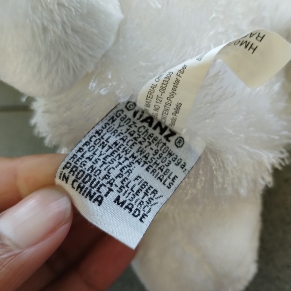✓Ganz Webkinz #HM078 WHITE BUNNY RABBIT Plush Stuffed Animal Toy (no code) - Picture 6 of 12